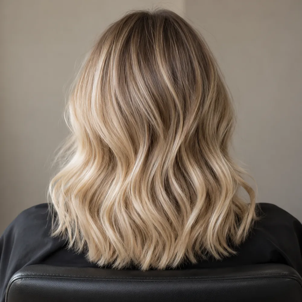 Inspiration look: soft blonde waves from behind
